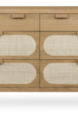 Allegra 8 Drawer Dresser - Natural Cane