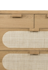 Allegra 8 Drawer Dresser - Natural Cane