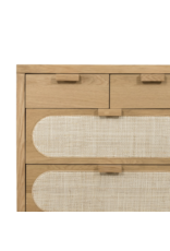 Allegra 8 Drawer Dresser - Natural Cane