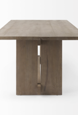 Aida Dining Table in Light Grey Wood