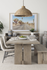 Aida Dining Table in Light Grey Wood