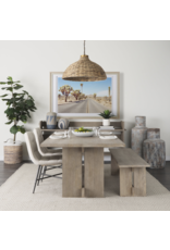 Aida Dining Table in Light Grey Wood