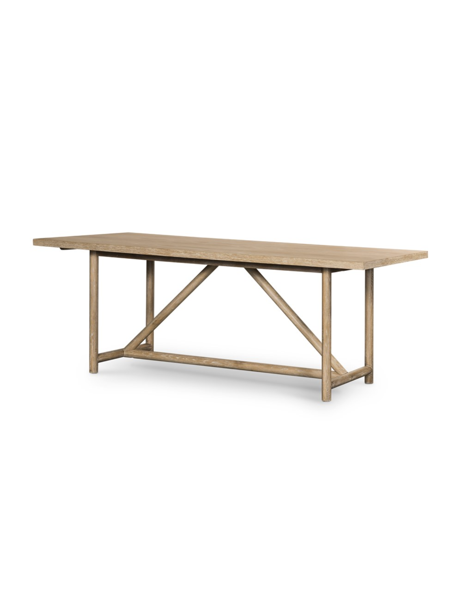 Mika Dining Table in Whitewashed Oak Veneer