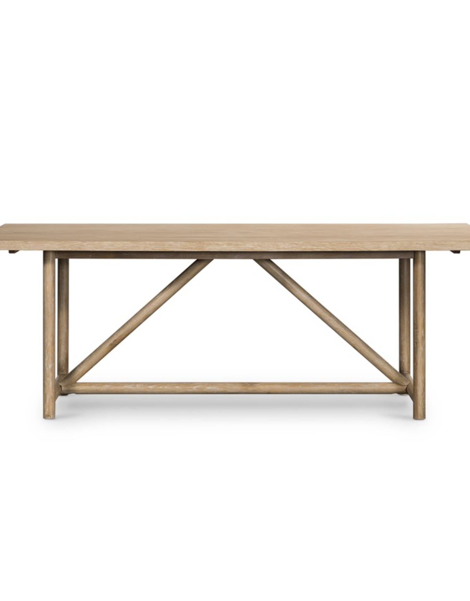 Mika Dining Table in Whitewashed Oak Veneer