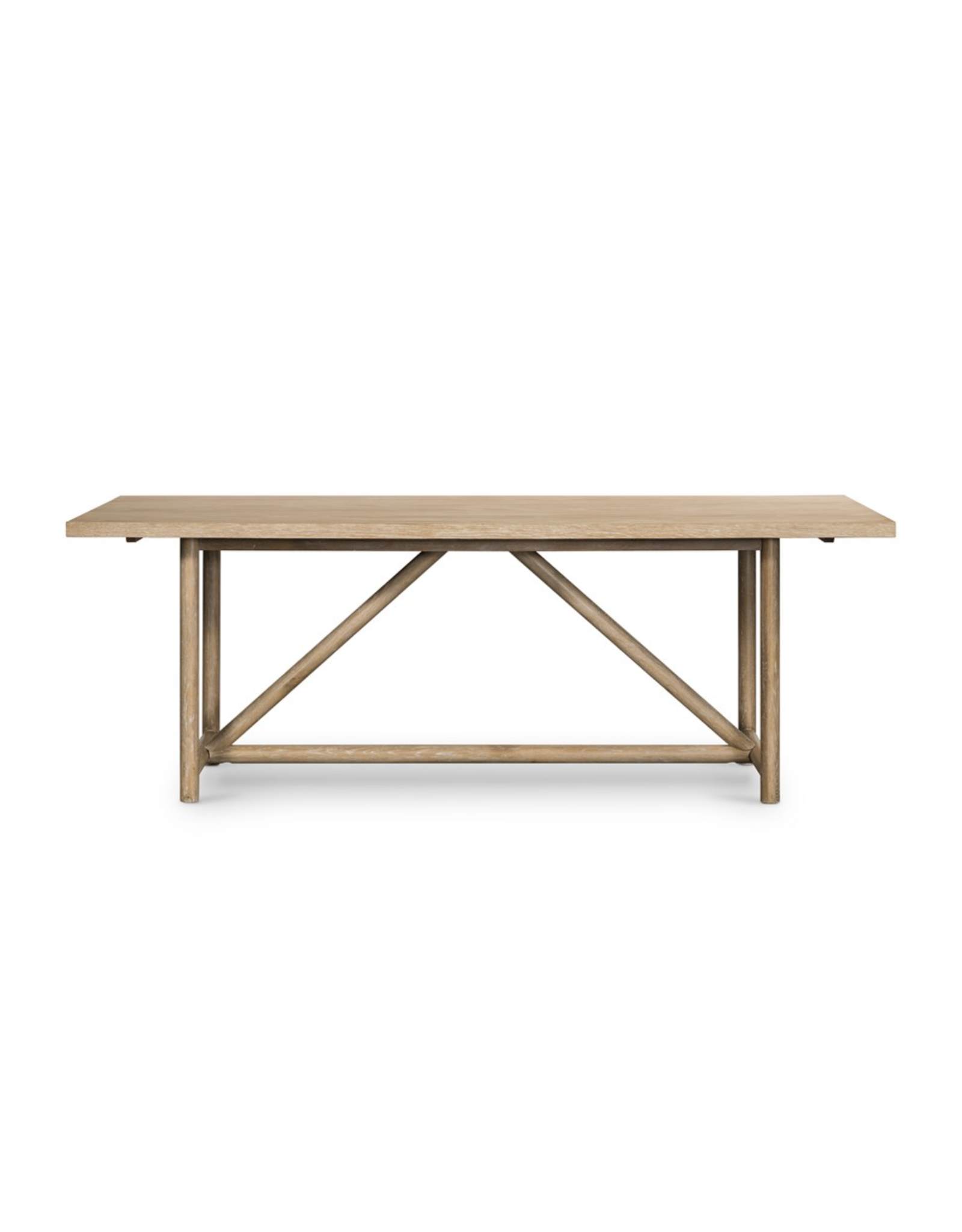Mika Dining Table in Whitewashed Oak Veneer