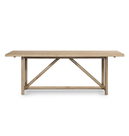 Mika Dining Table in Whitewashed Oak Veneer