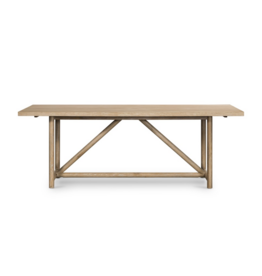 Mika Dining Table in Whitewashed Oak Veneer