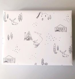 Skiing Wrapping Paper