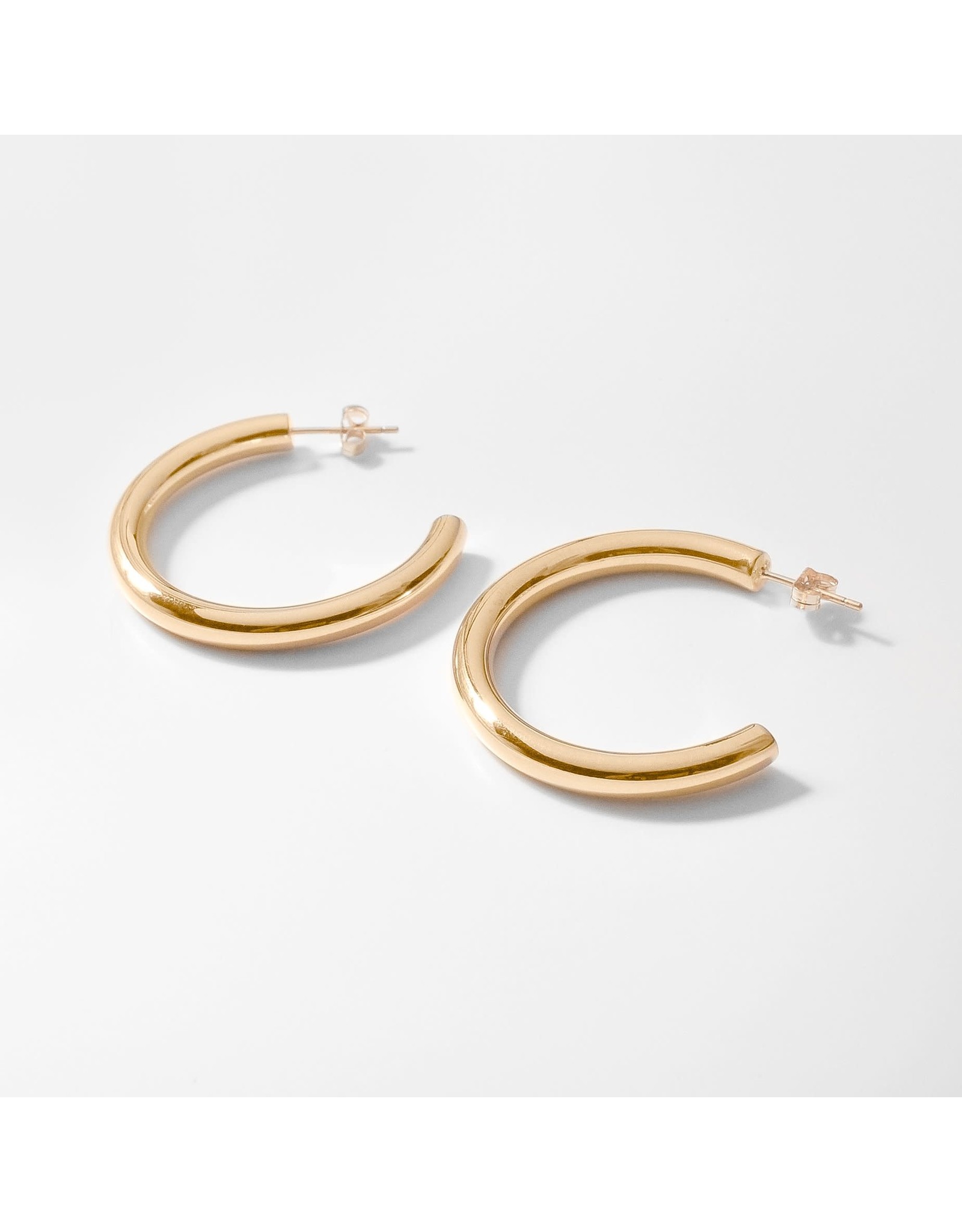 Aura Hoop Earrings -14K Gold Vermeil