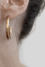Thatch Aura Hoop Earrings -14K Gold Vermeil