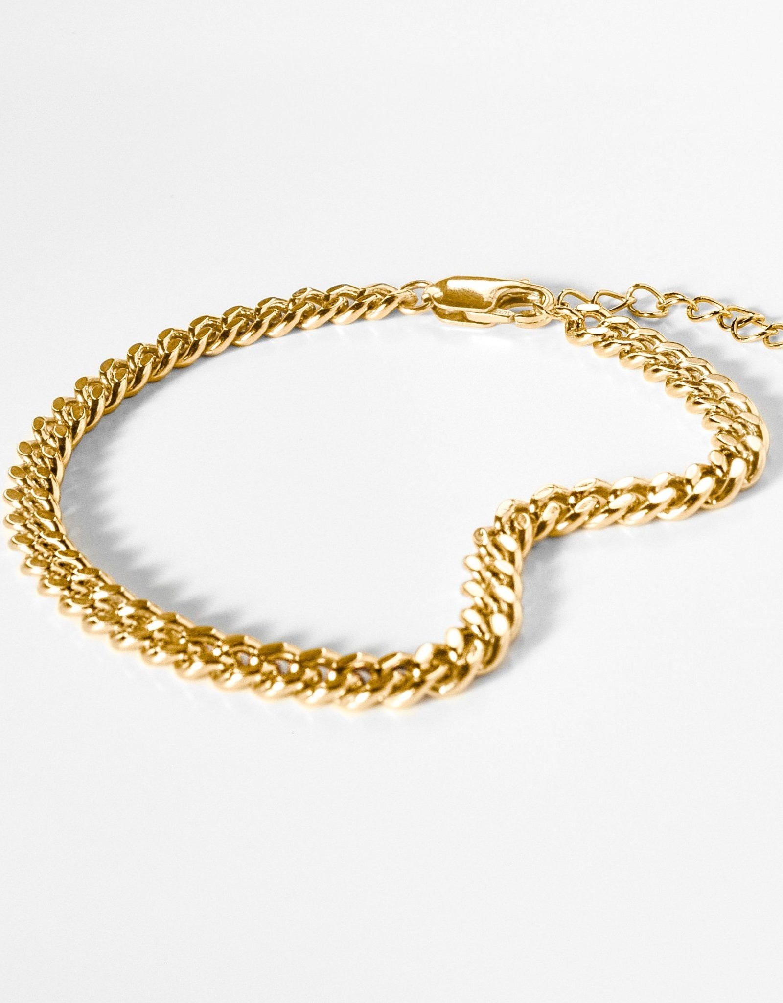 Drew Curb Bracelet - 14k GP