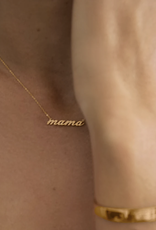 Mama Script Necklace - 14K Gold Plated