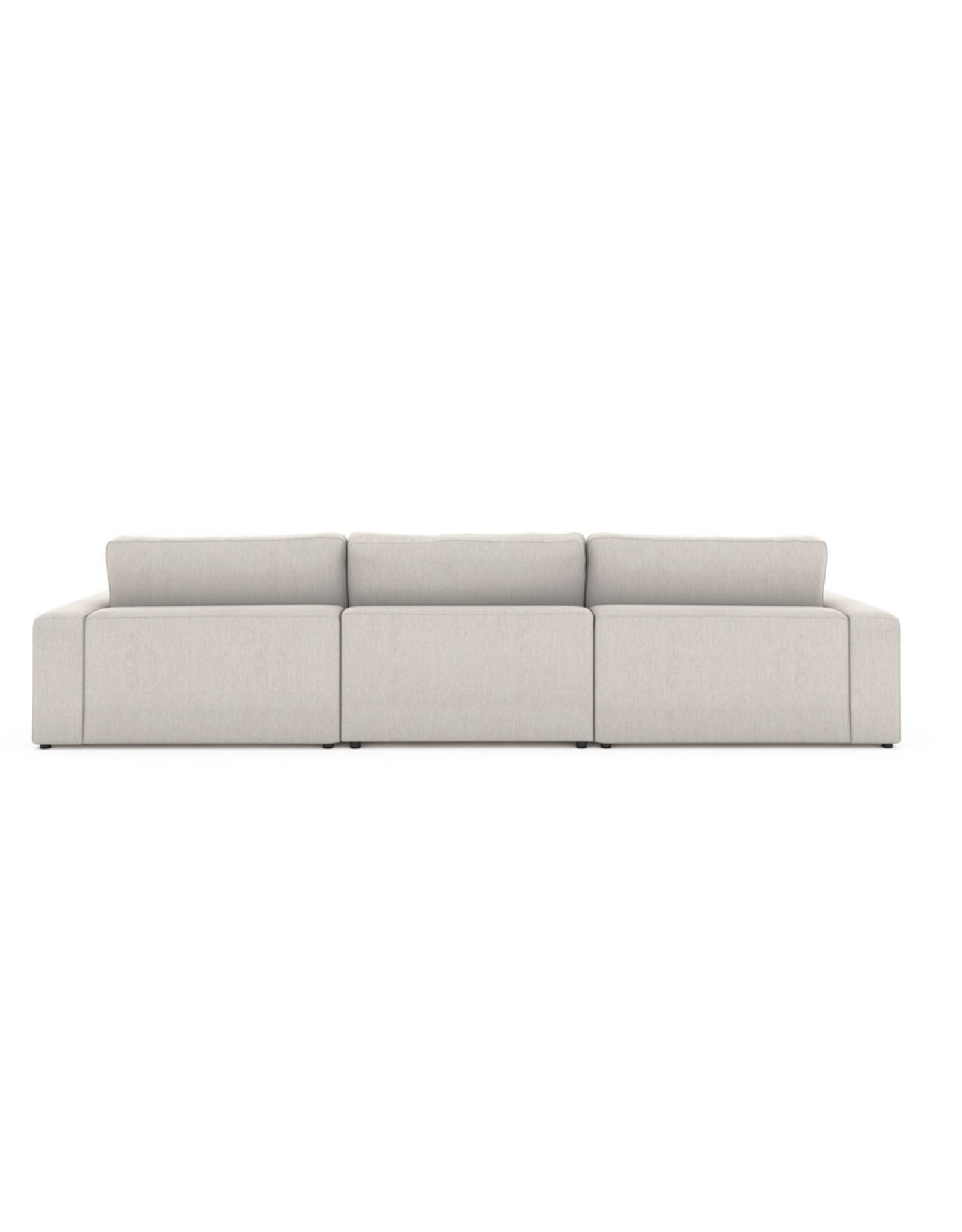 Bloor 3 pc Sectional Sofa w/Ottoman in Essence Natural