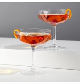 Faceted Crystal Coupe (per glass)