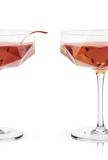 Faceted Crystal Coupe (per glass)