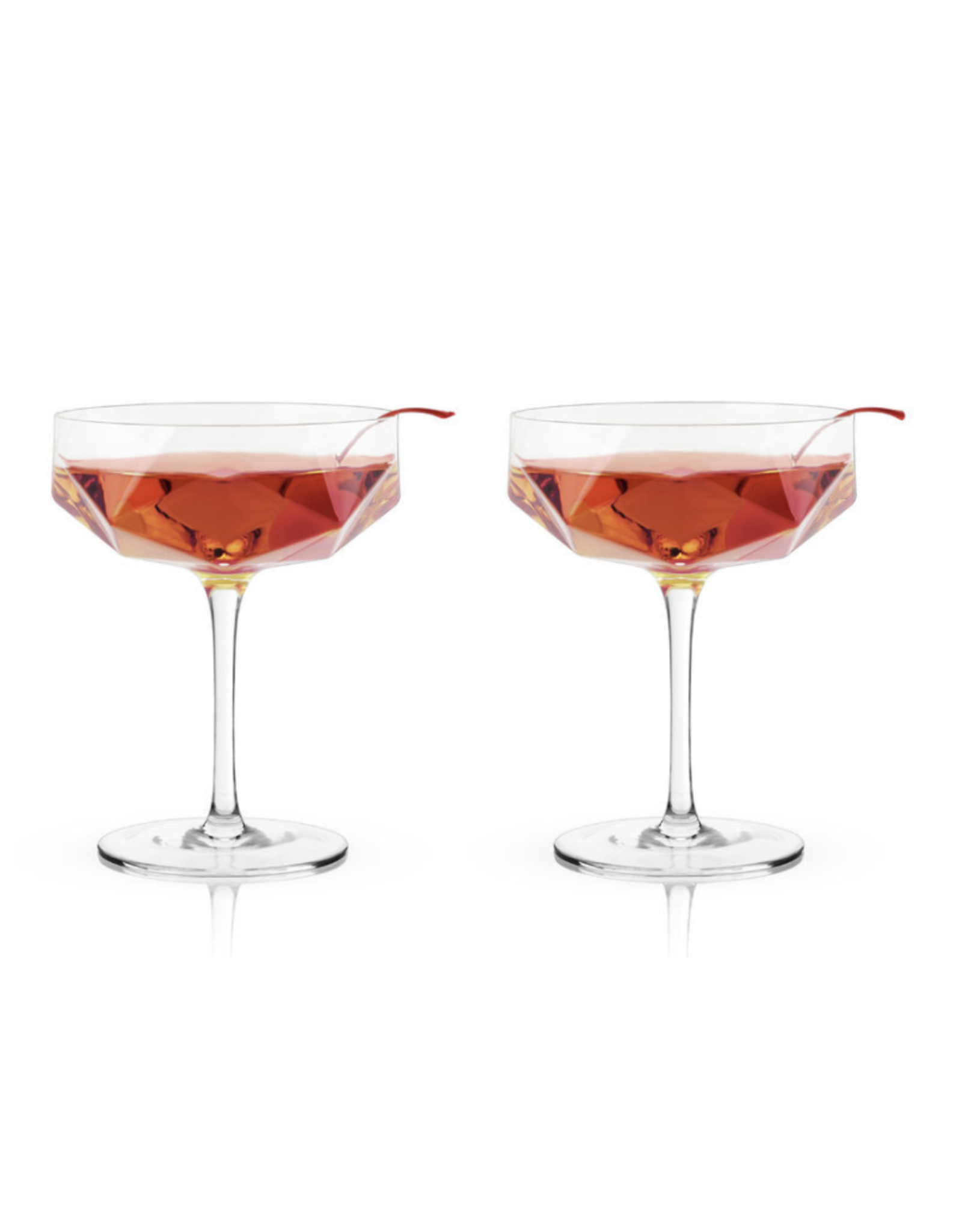Faceted Crystal Coupe (per glass)