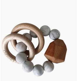 Hayes Silicone & Wood Teether - Howlite