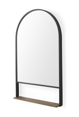 Cora Arched Wall Mirror with Shelf