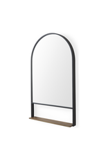 Cora Arched Wall Mirror with Shelf