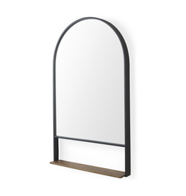 Cora Arched Wall Mirror with Shelf