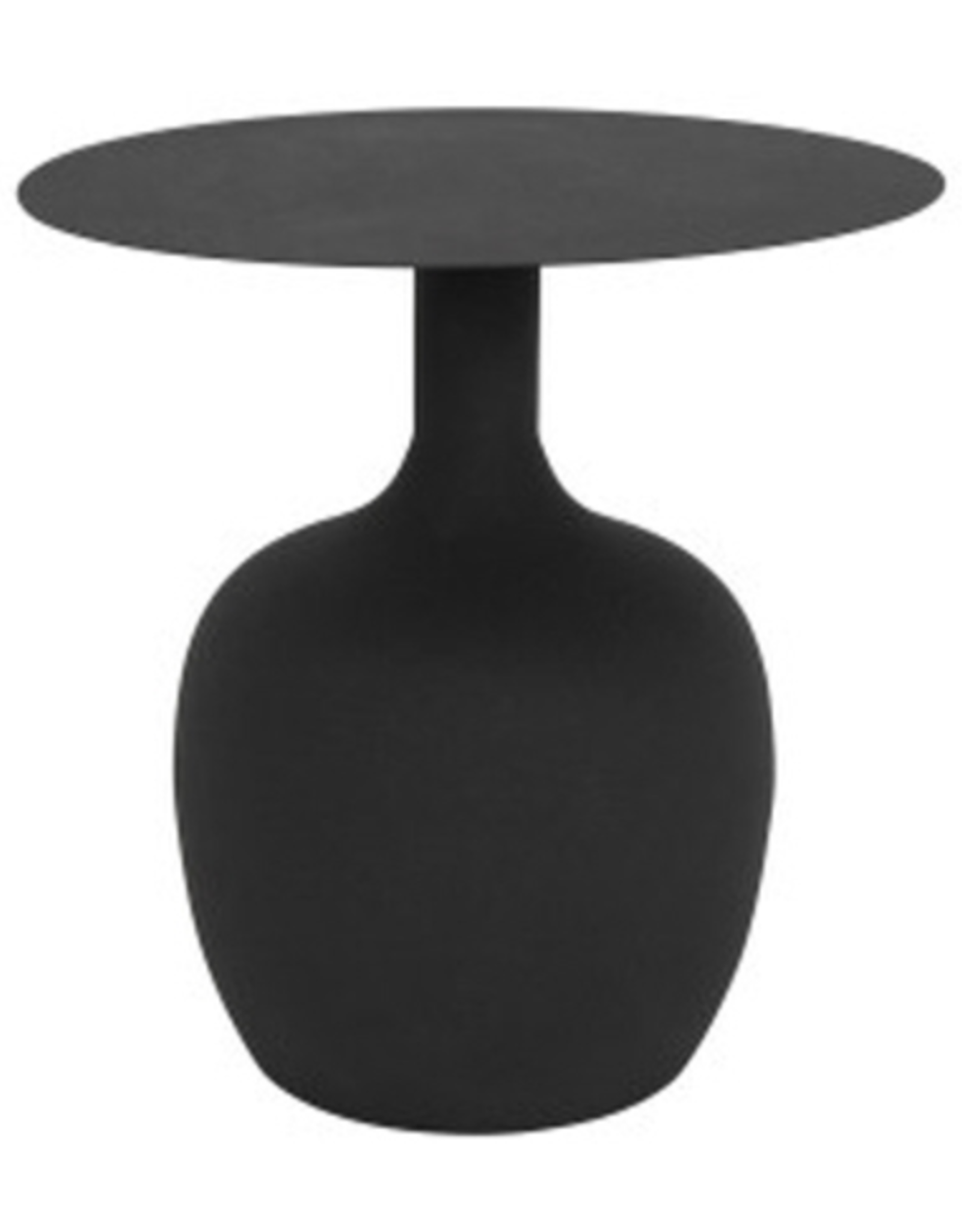 Textured Table in Black - 18" D x 18" H