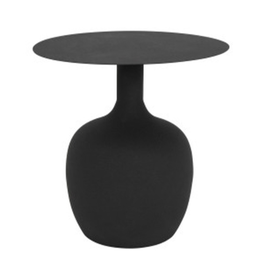 Textured Table in Black - 18" D x 18" H