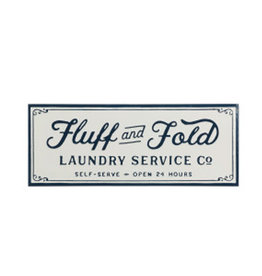 Fluff and Fold Sign - 36'"x 14"