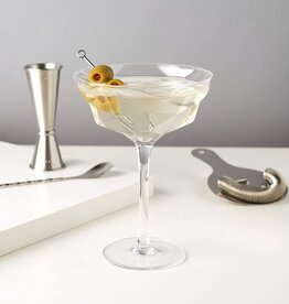Faceted Martini Glass