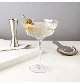 Faceted Martini Glass
