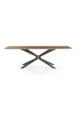 Spider Dining Table in Bright Brass Clad - 94"