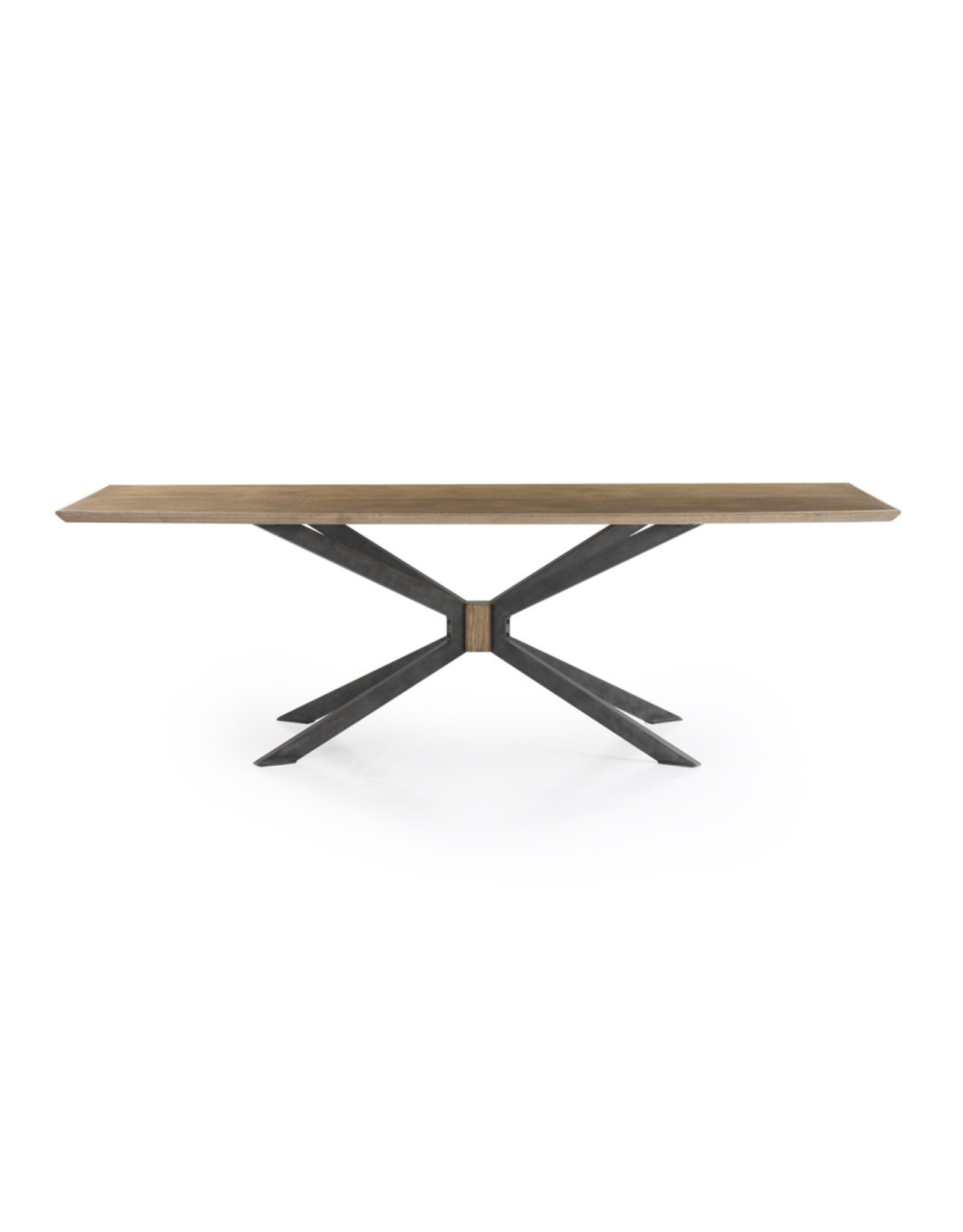 Spider Dining Table in Bright Brass Clad - 94"
