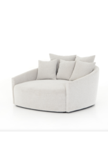 Chloe Media Lounger in Delta Bisque
