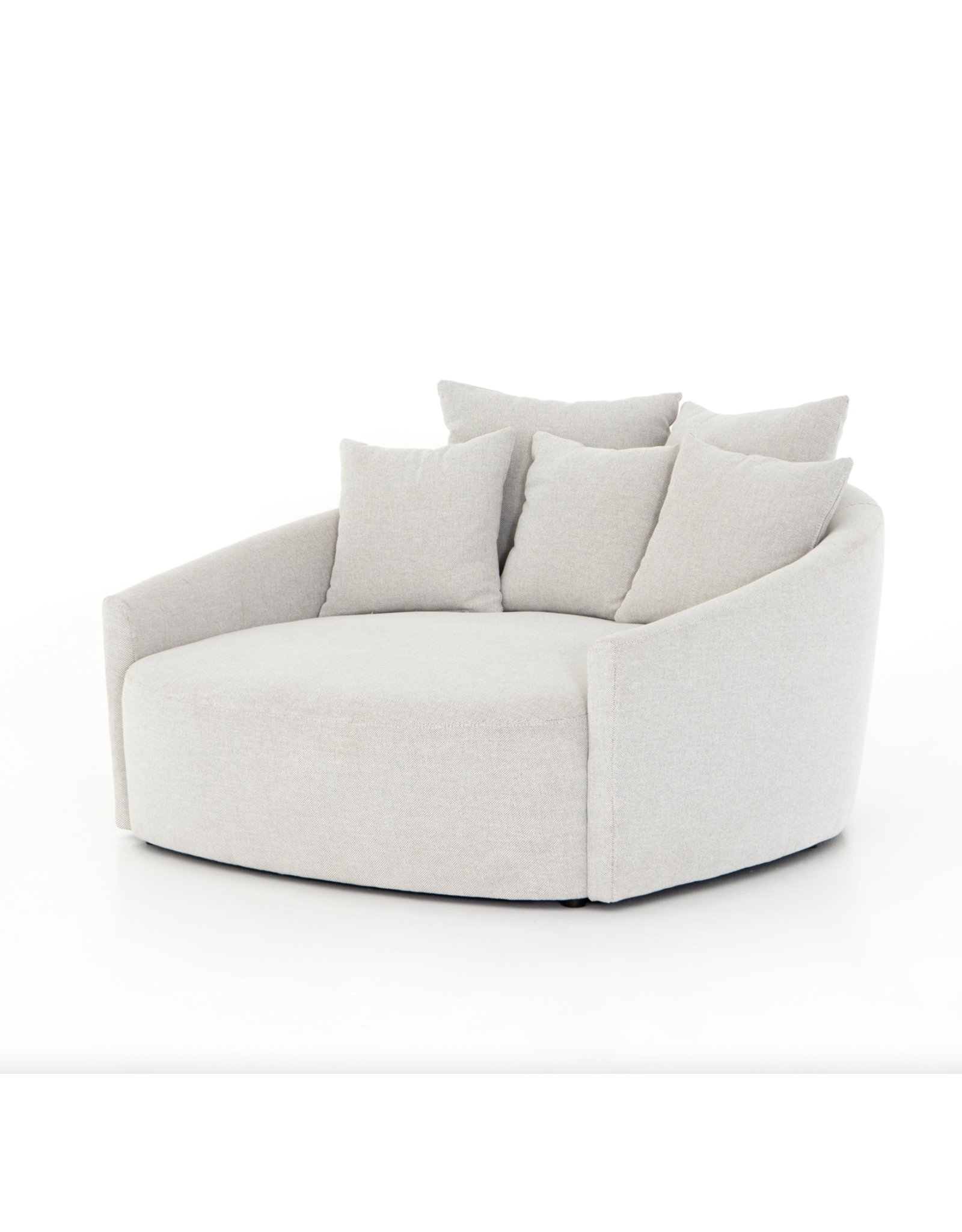 Chloe Media Lounger in Delta Bisque