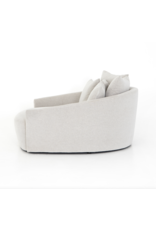 Chloe Media Lounger in Delta Bisque