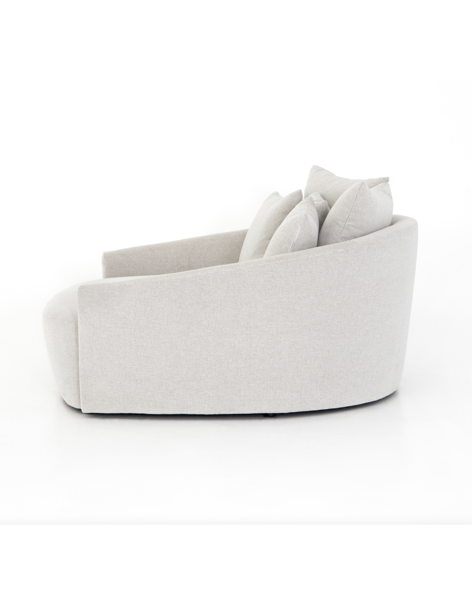 Chloe Media Lounger in Delta Bisque