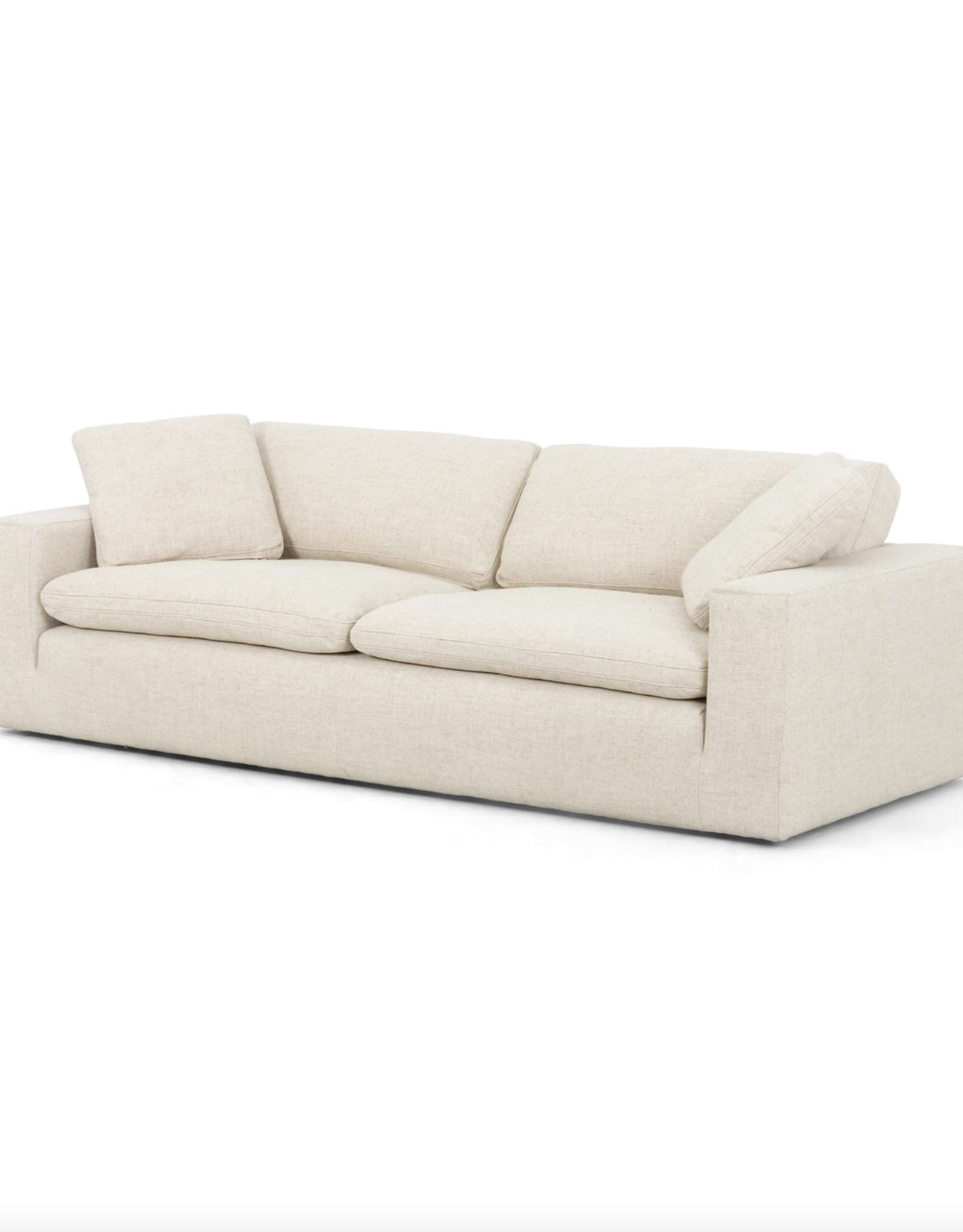 Plume Sofa in Thames Cream - 96"