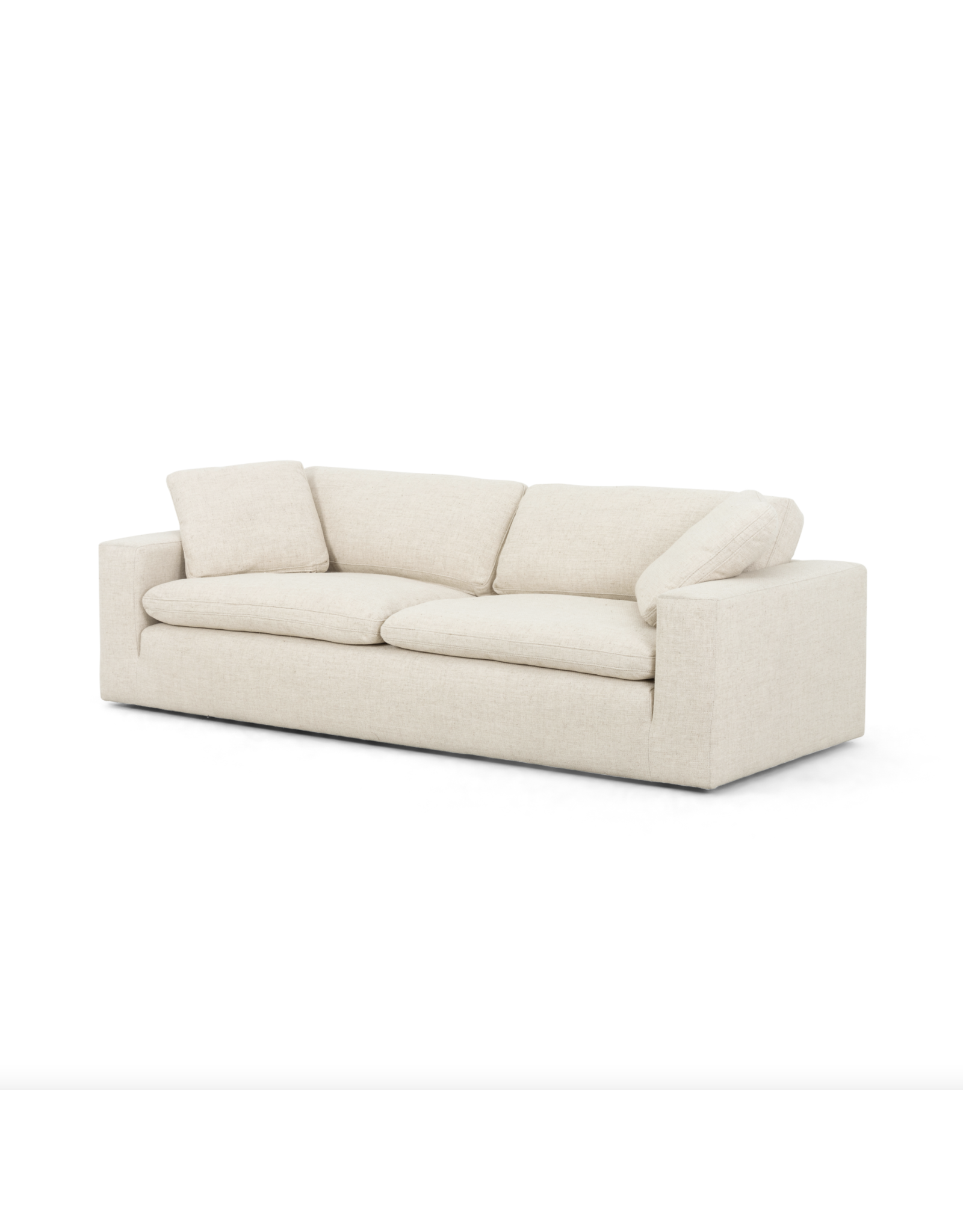 Plume Sofa in Thames Cream - 96"