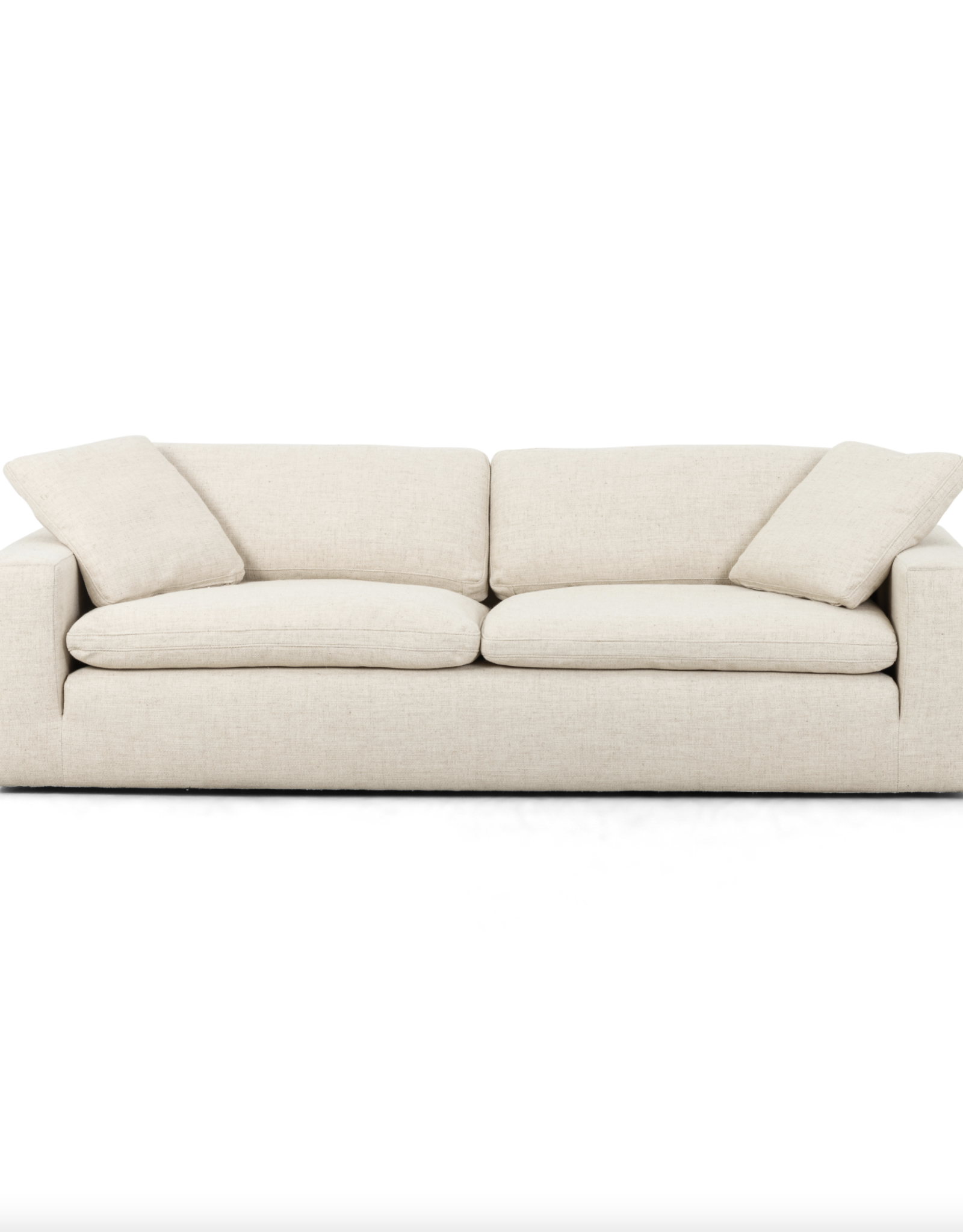 Plume Sofa in Thames Cream - 96"