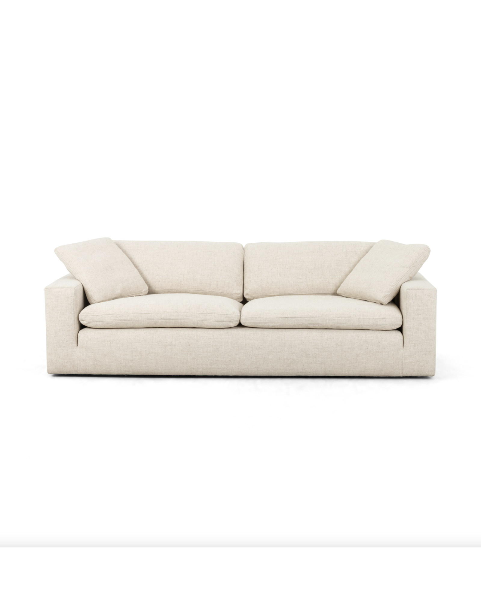 Plume Sofa in Thames Cream - 96"