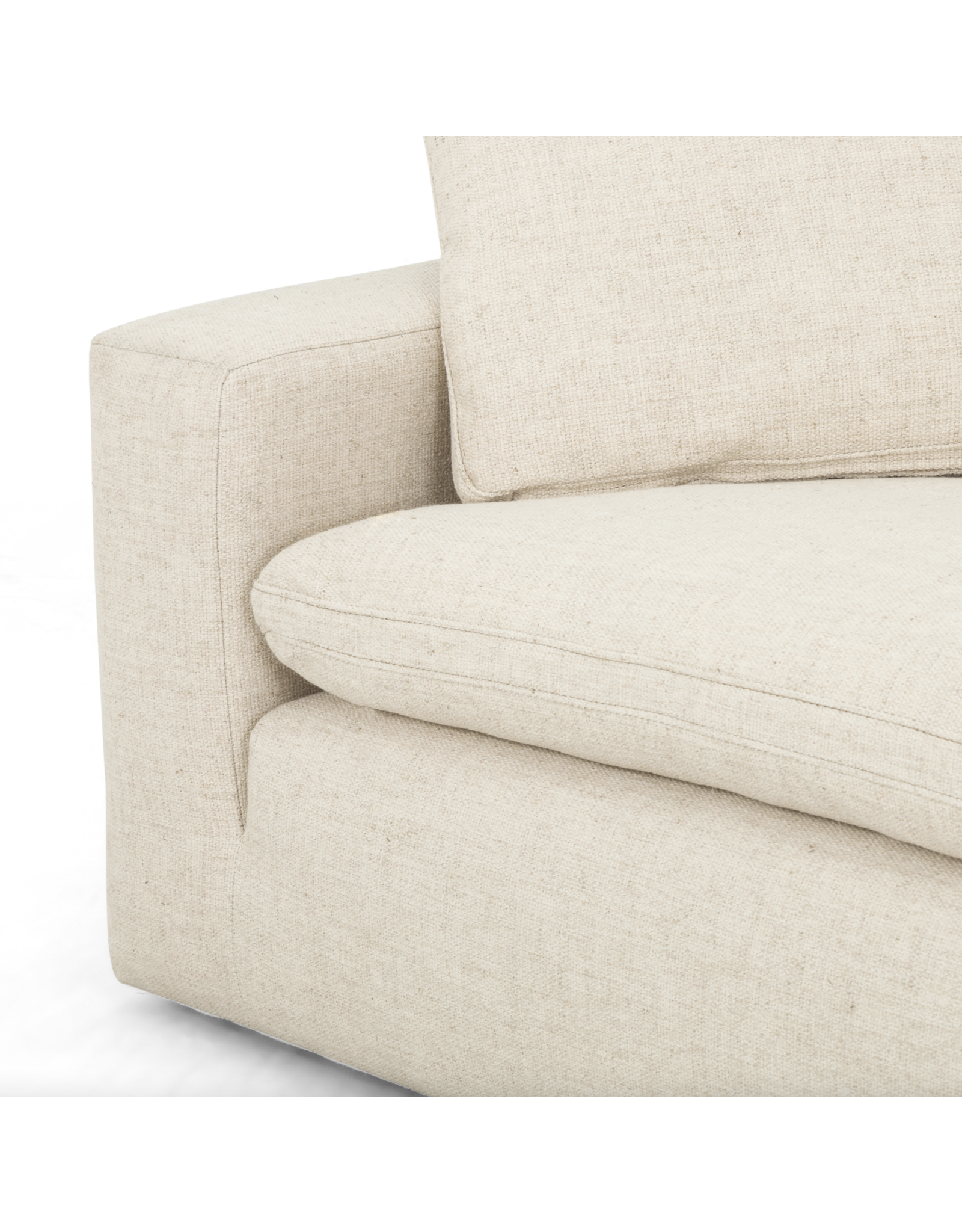 Plume Sofa in Thames Cream - 96"