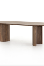 Paden Dining Table in Seasoned Brown Acacia