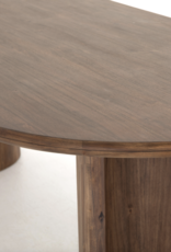 Paden Dining Table in Seasoned Brown Acacia