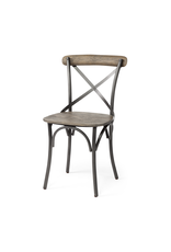 Etienne I Wood & Iron Dining Chair