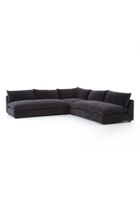 Grant Sectional in Henry Charcoal