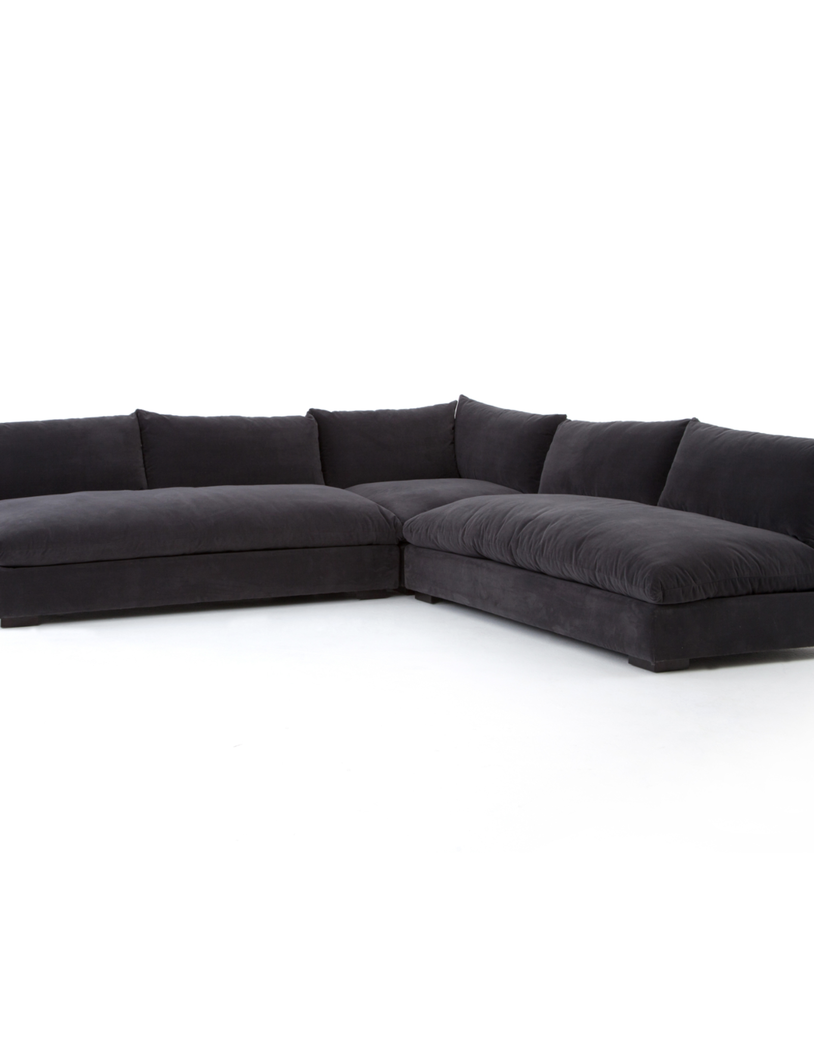Grant Sectional in Henry Charcoal