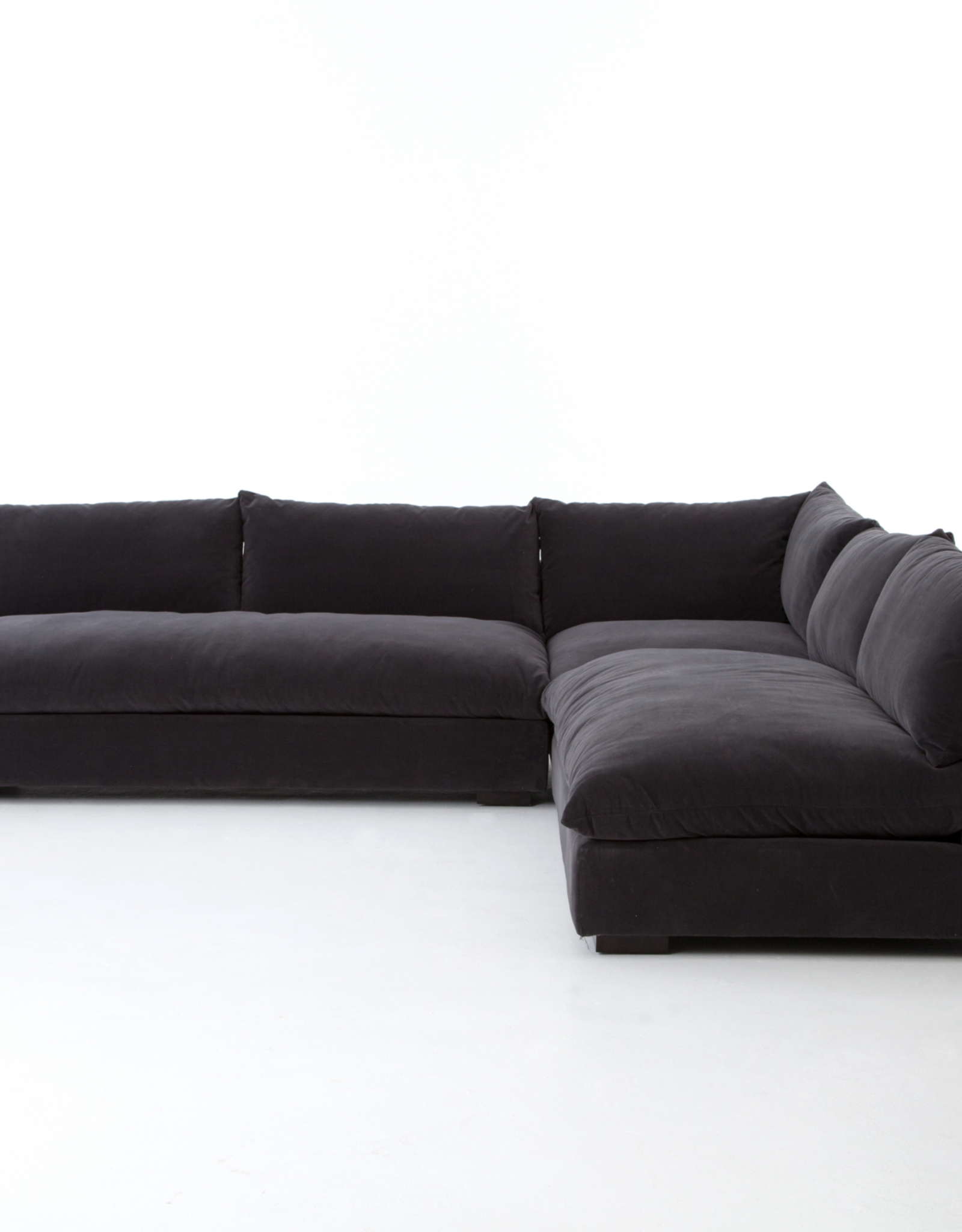 Grant Sectional in Henry Charcoal