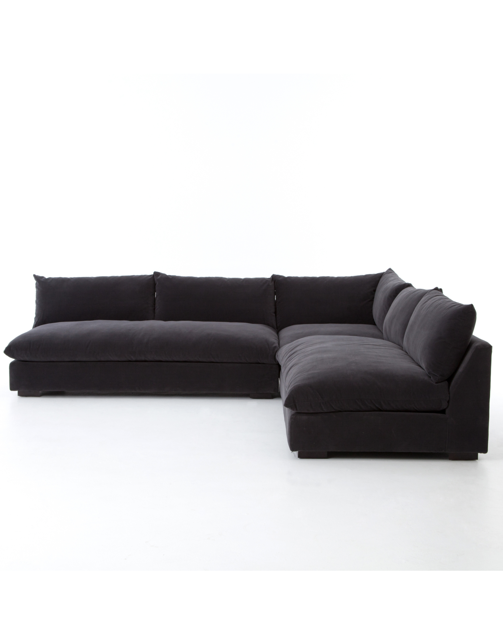 Grant Sectional in Henry Charcoal