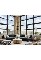 Grant Sectional in Henry Charcoal