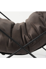 Leonidas Brown Faux Leather Chair