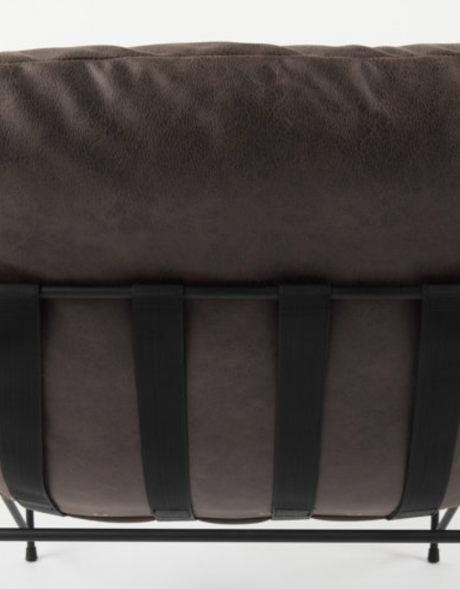 Leonidas Brown Faux Leather Chair